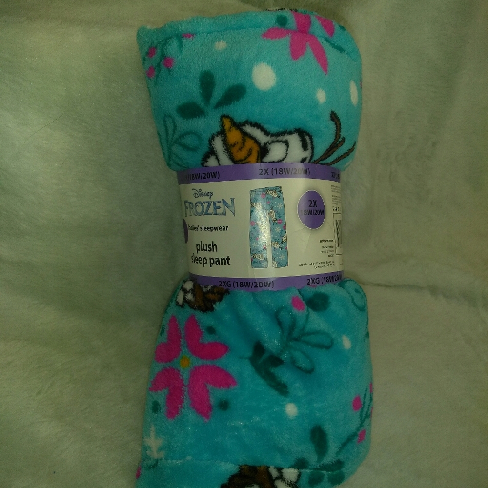 Disney's Frozen, Women's Plush Pajama Pants NWT